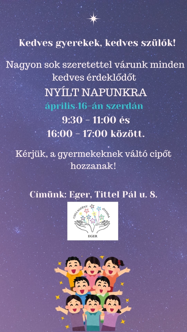 Óvodai Nyílt nap 2025